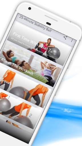 25-Minute Full Body Stability Ball Workout Routine screenshot 2