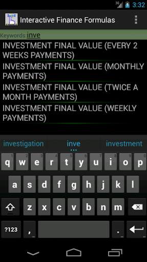 Finance Formulas screenshot 2