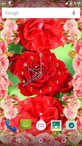 Rose Flower Clock screenshot 11