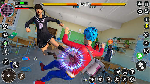 Anime School : Karate Fighting screenshot 3