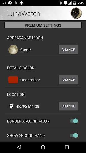 LunaWatch - Moon Watch Face screenshot 5