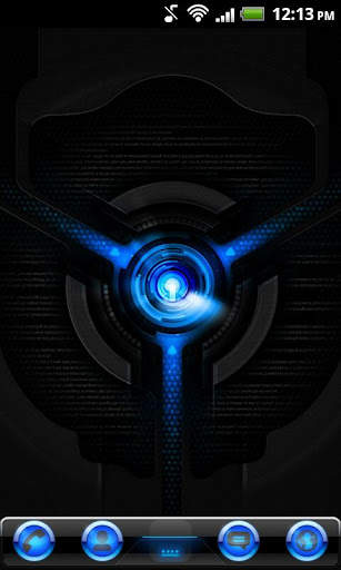 Go Launcher EX Black Mexdroid screenshot 1