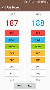 Cricket Scorer screenshot 1