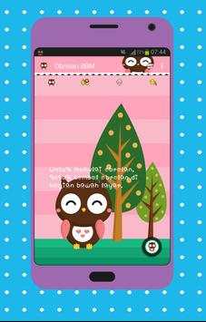 Tema cute owl screenshot 2