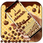 Sweet Chocolate Gravity Keyboard Theme 10001010