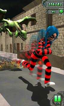 Lady Bug Temple Miraculous Run: Dragon Escape screenshot 1