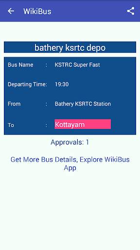 Wikibus Kerala Bus Time screenshot 13