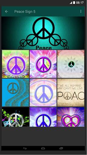 Peace Sign Wallpaper screenshot 1