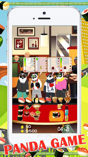 Chef Panda Sushi Make Game screenshot 3