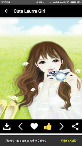 Cute Laurra Girl Wallpaper 3 تصوير الشاشة