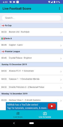 Live Football Sports - Score screenshot 2