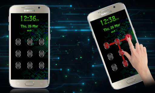 Pattern Lock Fingerprint Theme screenshot 2