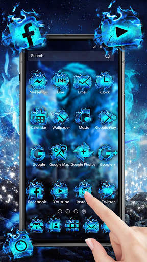 Flaming Wild Lion Themes Live Wallpapers screenshot 2