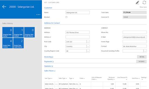 Dynamics NAV screenshot 11