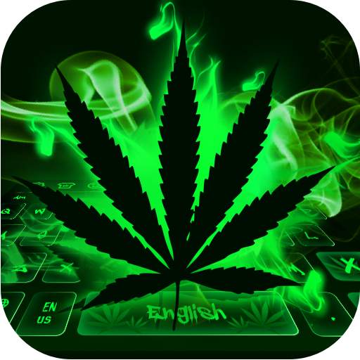 Neon Weed Rasta Keyboard Theme 1.2.1