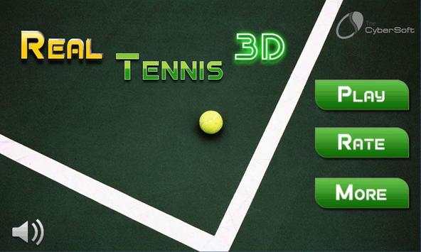 Play Real Tennis 3D Game 2015 screenshot 1