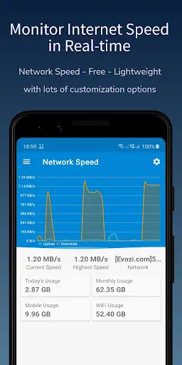 Network Speed - Speed Meter screenshot 1