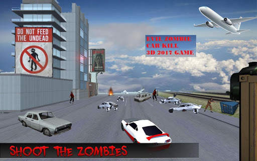 Evil Zombie Car Kill 2017 3D Game screenshot 2
