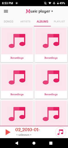 Music player   1 تصوير الشاشة