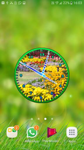 Garden Clock Live Wallpaper screenshot 2