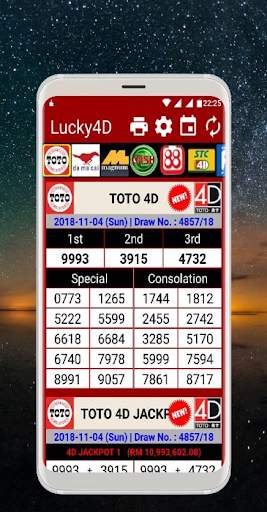 LIVE 4D Result screenshot 3