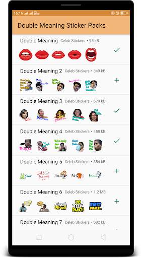 Double Meaning WAStickerApps for Whatsapp screenshot 1