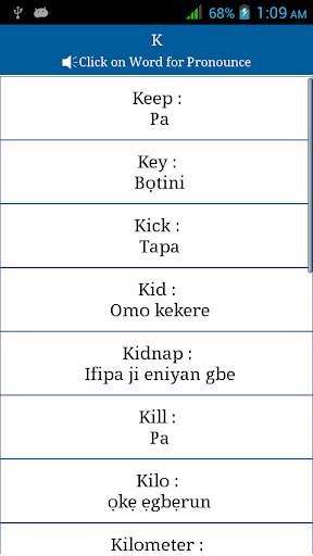 Common Words English to Yoruba screenshot 8