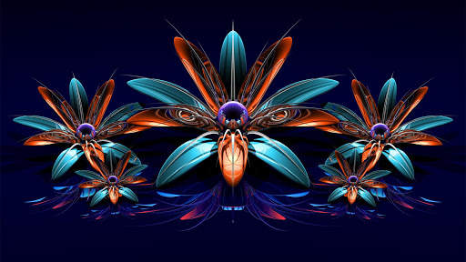 Glowing Flowers Live Wallpaper (Backgrounds) screenshot 5