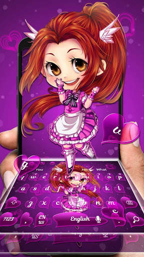 Lovely Girl Keyboard screenshot 1