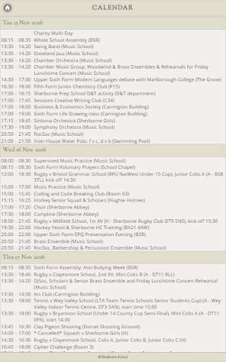 Sherborne School App screenshot 5