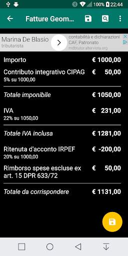 Fatture Geometri screenshot 3