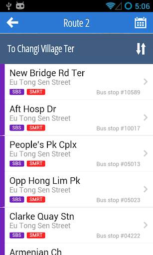 bus@sg for Android screenshot 6