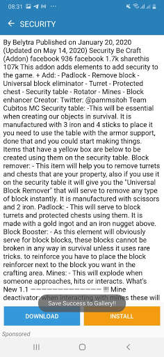 Security Mod For Minecraft screenshot 1