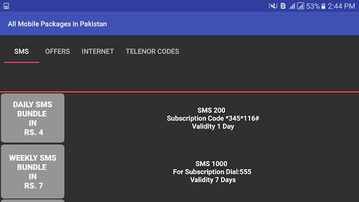 Mobile Packages Pakistan 2018 screenshot 6