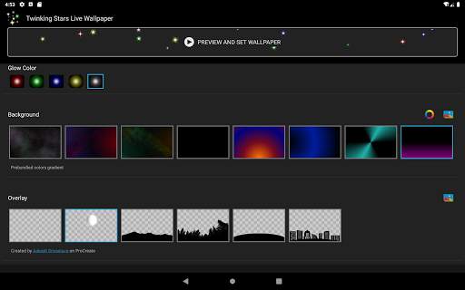 Twinkling Stars Live Wallpaper screenshot 16