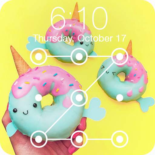 Magical Unicorn Donuts Sweet Bakery Lock Security 1.0