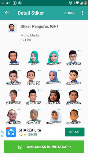 Stiker WA IGI screenshot 2
