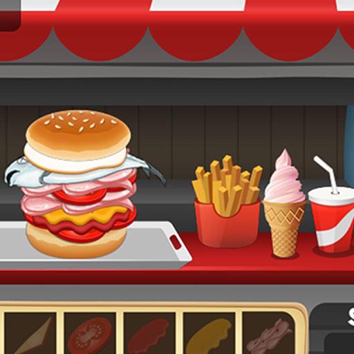 ikon pembuat hamburger chef