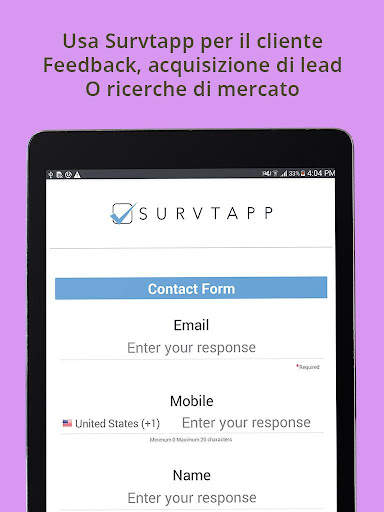 App per sondaggi Survtapp screenshot 12
