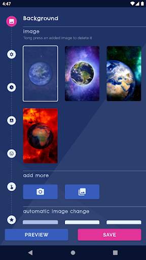 Earth in Space Live Wallpaper screenshot 1