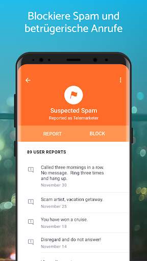 Hiya - Anrufe erkennen/blocken screenshot 2