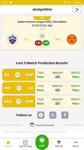 Jackpot - Cricket live line screenshot 2