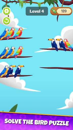 Bird Sort Puzzle: Sorting Game screenshot 1