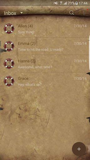 Nautical chart Next SMS skin screenshot 2