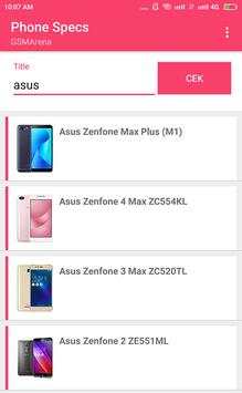 Phone Specs screenshot 1