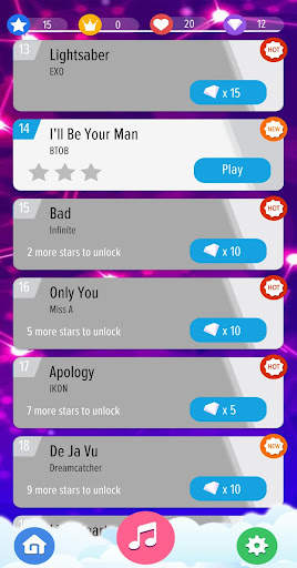 Kpop Piano Tiles Offline - All Korean Song 2020 screenshot 7
