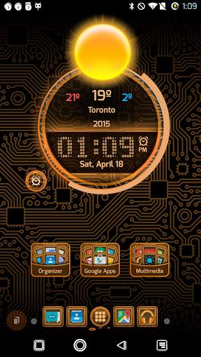 PCB Orange ⁞ TSF Shell 3 Theme screenshot 2