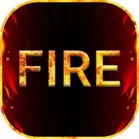 Fire Text Photo Collage