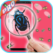 magnifying glass with light &amp; microscop app icon