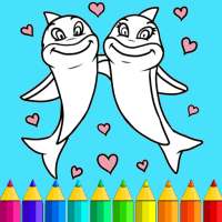 Coloring Sponge Baby Shark logo